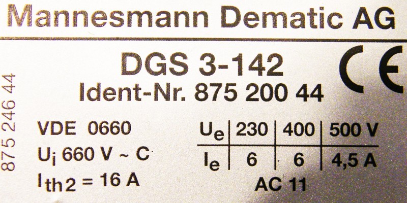 Mannesmann Dematic DGS 3 142 Getriebegrenzschalter